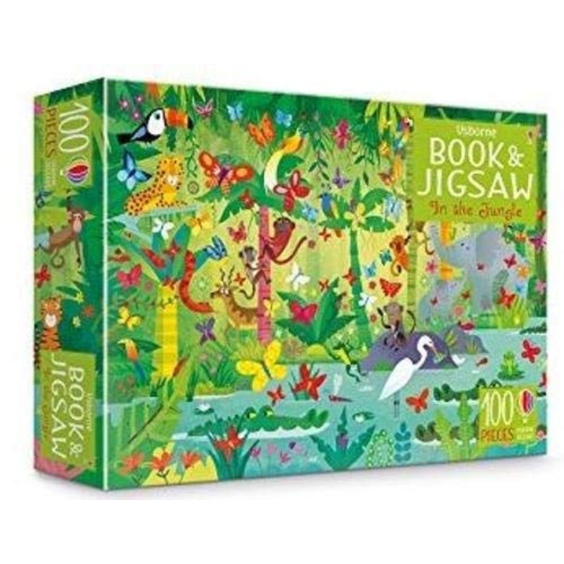 Usborne Book and Jigsaw in the Jungle By Kirsteen Robson