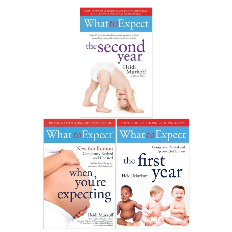 What To Expect Series 3 Books Collection Set – What To Expect When You Are Expecting, The First Year, The Second Year