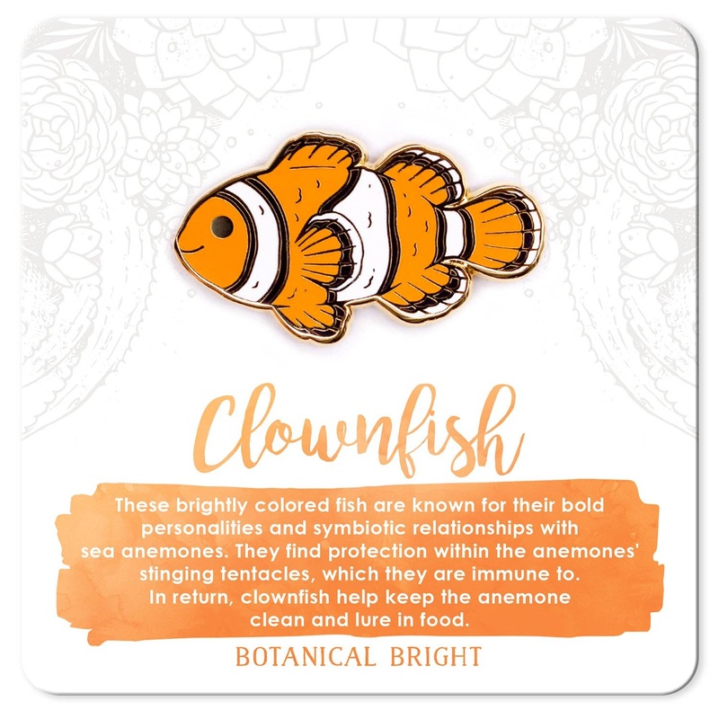 Botanical Bright – Clown Fish Enamel Pin