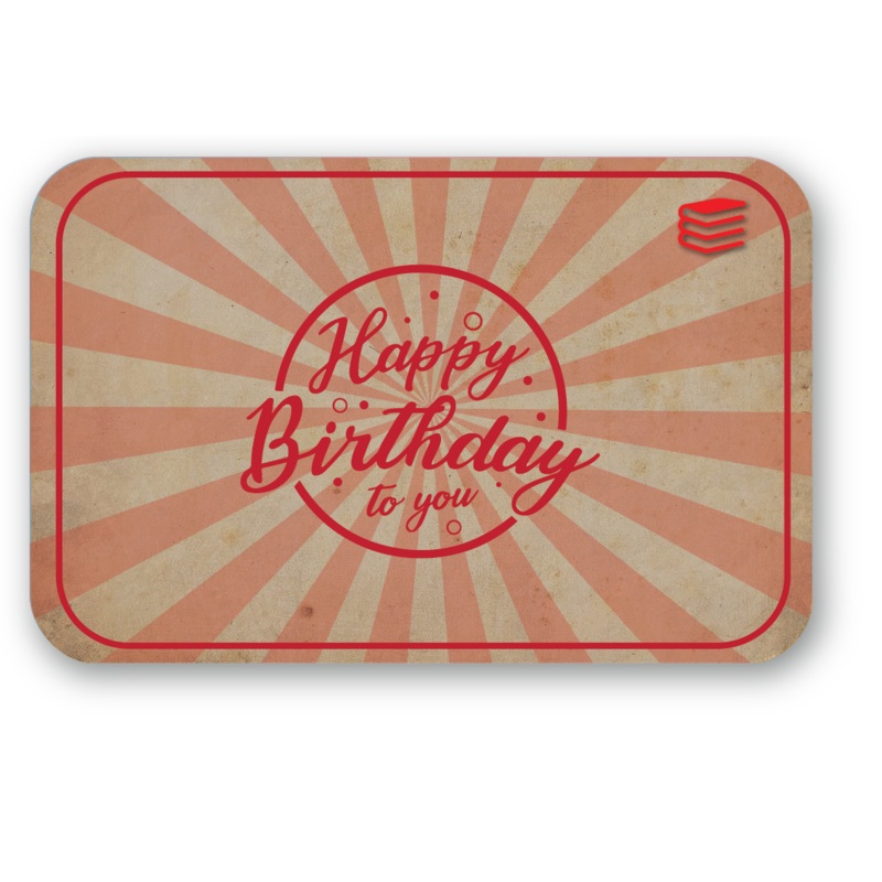 Happy Birthday – Red (e-Gift Card) 10.00