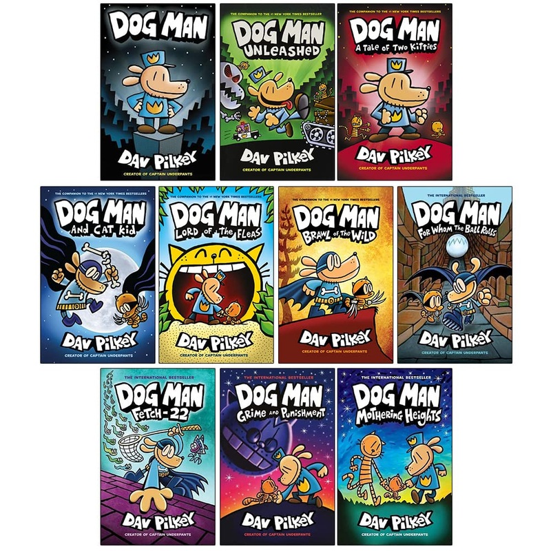 Dog Man Series 110 Books Collection Set by Dav Pilkey | Funny Graphic Novel Book Set for Kids  Comics, Adventure, Humor, School Stories, Dogs & More