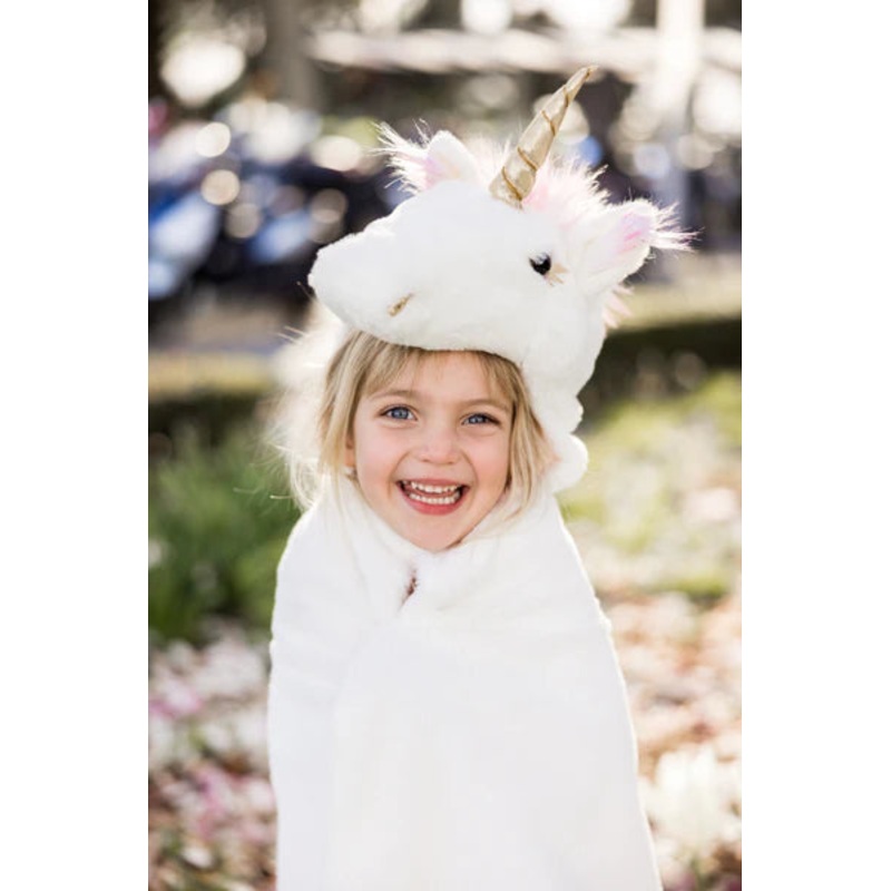 Unicorn Cuddle Cape, White, 4-6